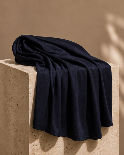Liquid Jersey Hijab - Midnight Blue