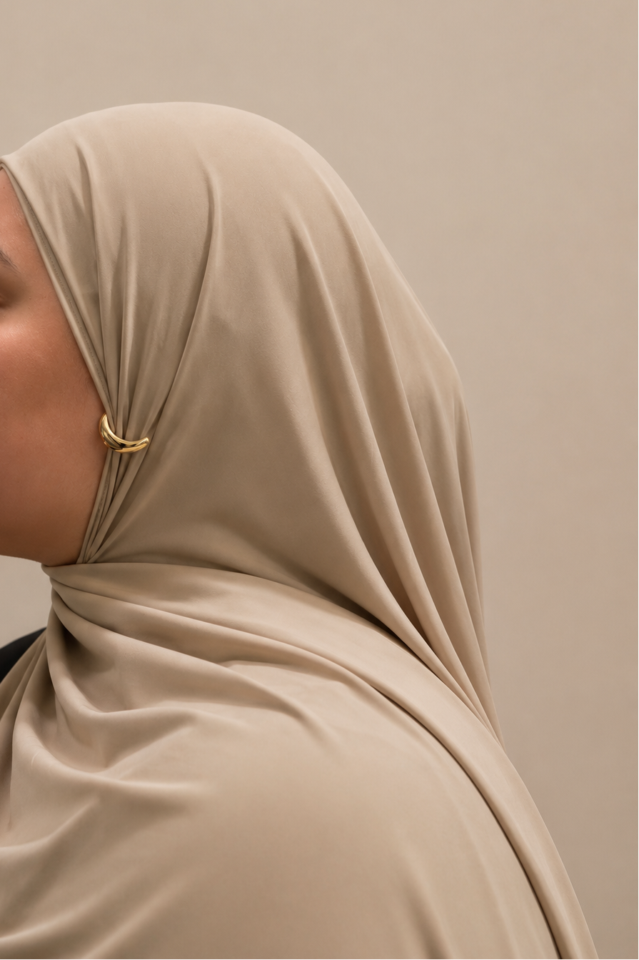 Liquid jersey Hijab -Ivory