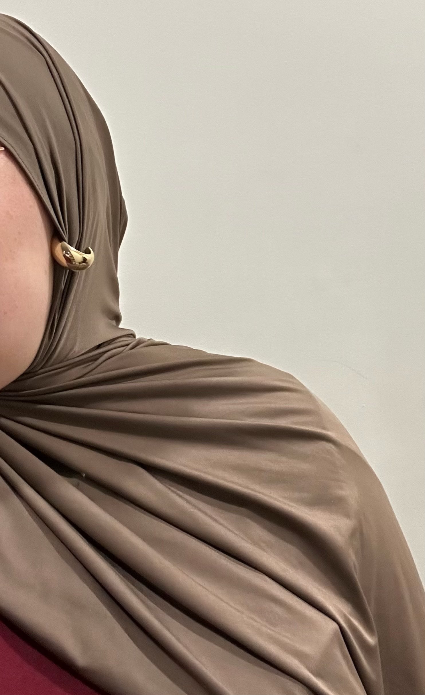 Liquid Jersey Hijab - Cinnamon