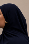 Liquid Jersey Hijab - Midnight Blue